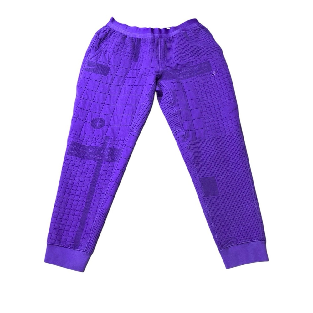 Nike Tech Pack Therma-FIT ADV Purple Grid Knit Joggers Men's Large streetwear - Picture 4 of 13